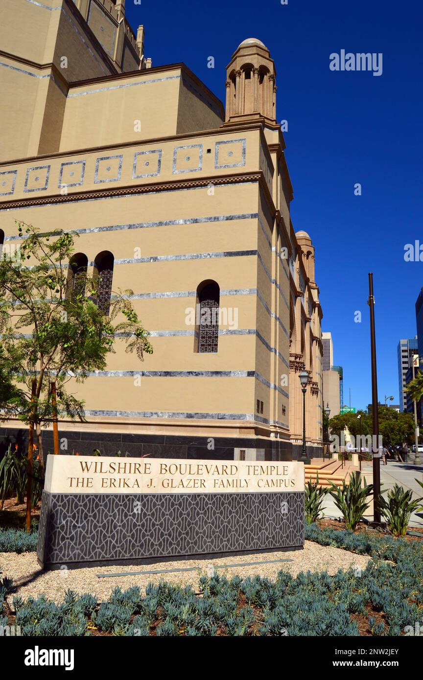 Temple Wilshire Boulevard, Los Angeles Banque D'Images