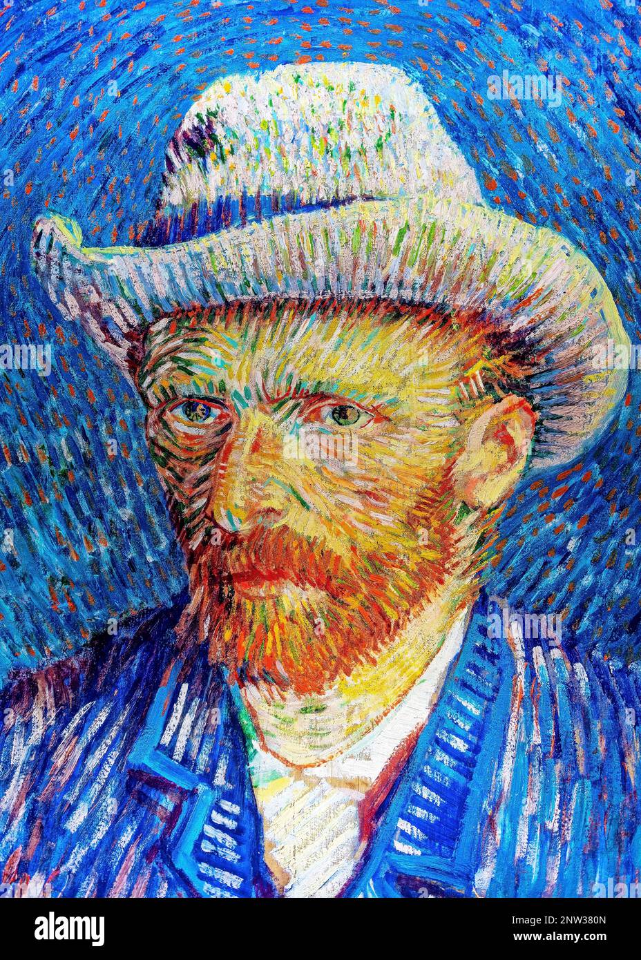 Portrait de Vincent Van Gogh. Banque D'Images