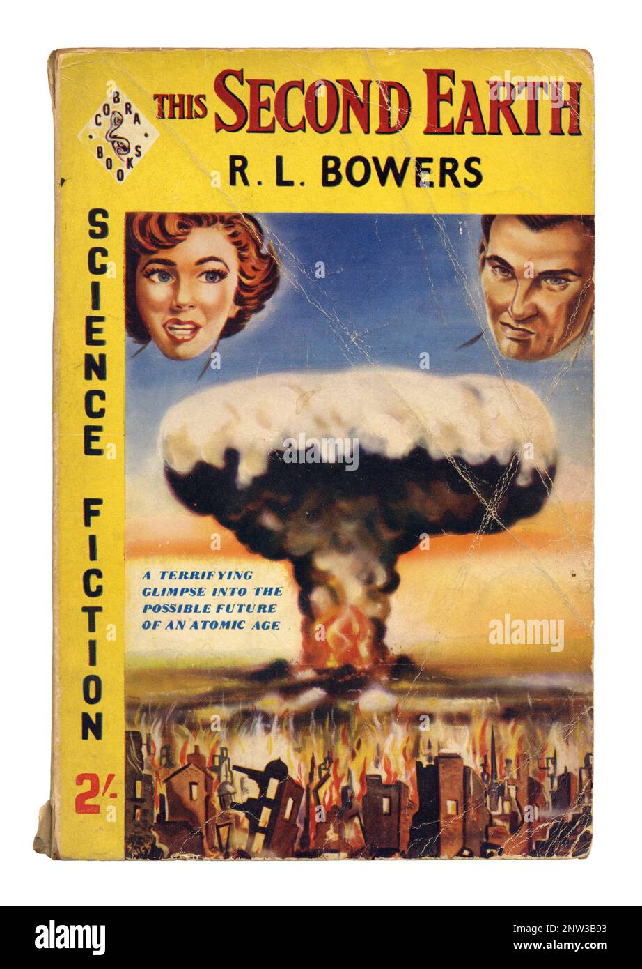 Couverture de livre de poche de science-fiction vintage, R. L. Bowers, This second Earth, 1957 Banque D'Images