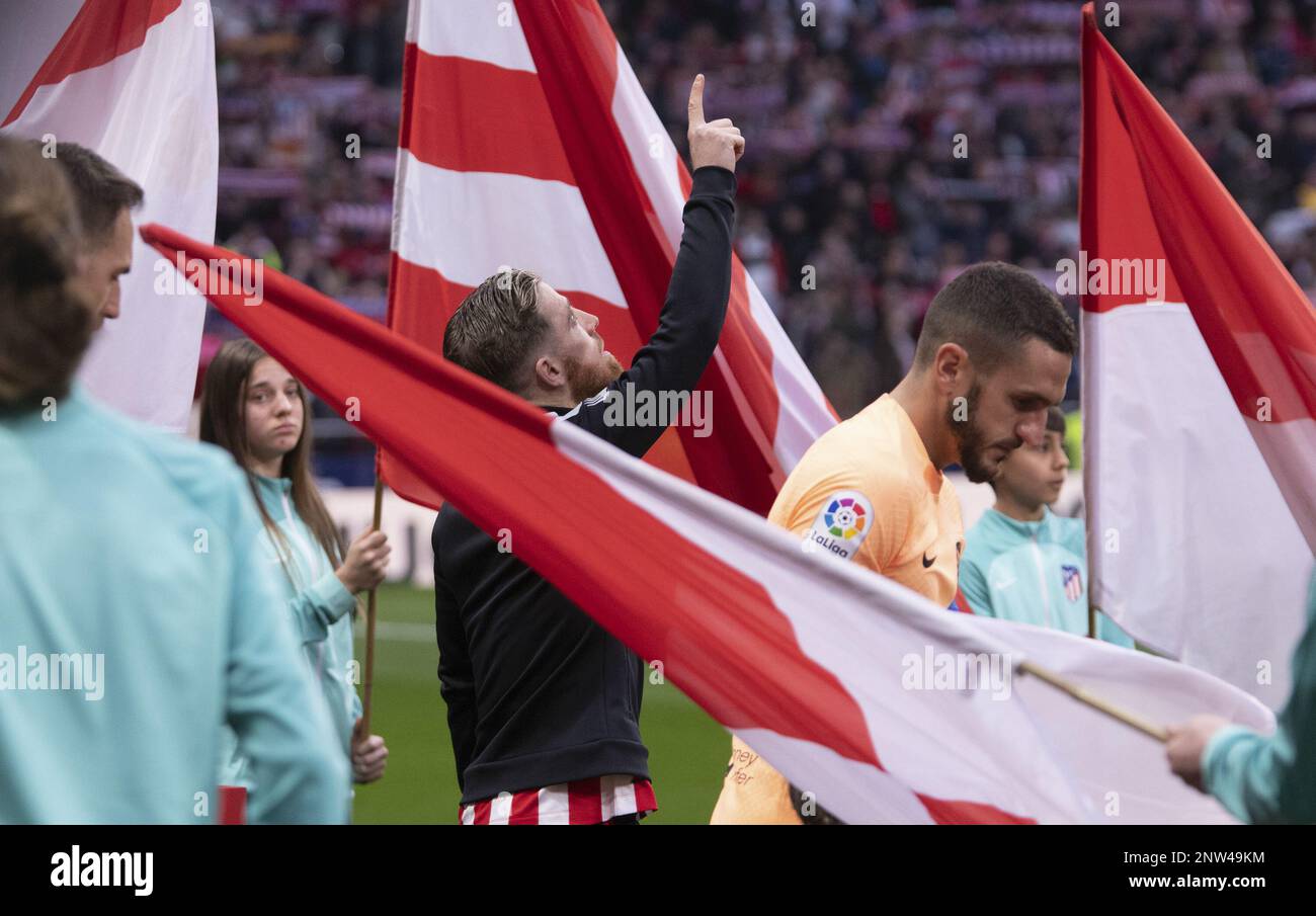 Bilbao, Espagne. 19th févr. 2023. Iker Muniain de Bilbao avant le match de football de la Liga entre l'Atlético Madrid et le Athletic Club Bilbao à Estadio Metropolitano, Madrid, Espagne. Madrid a gagné le jeu 1-0 avec un but d'Antoine Griezmann. (Foto: Sports Press photo/Sports Press photo/C - DÉLAI D'UNE HEURE - ACTIVER FTP UNIQUEMENT SI LES IMAGES DE MOINS D'UNE HEURE - Alay) crédit: SPP Sport Press photo. /Alamy Live News Banque D'Images