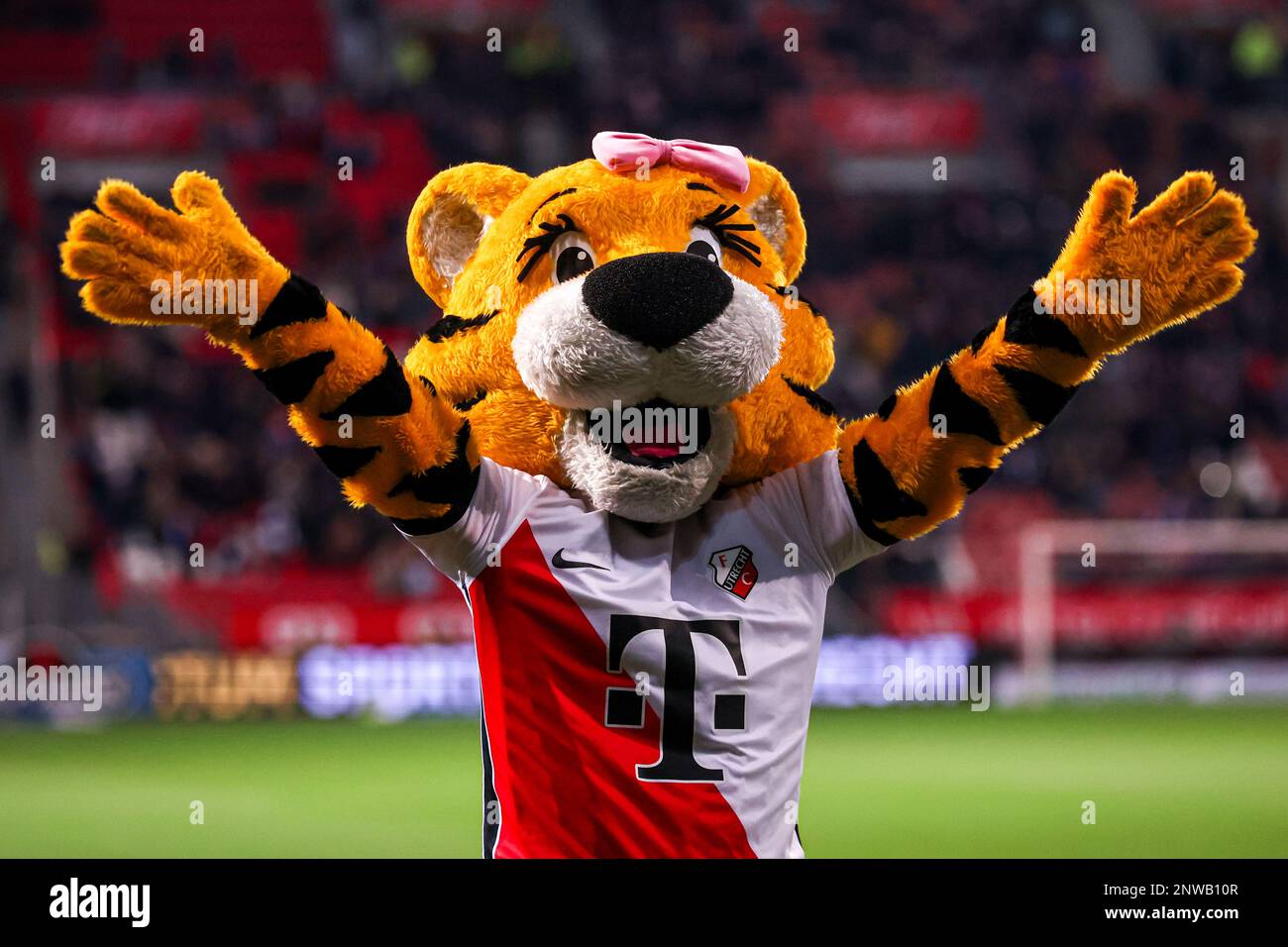 UTRECHT, PAYS-BAS - FÉVRIER 28 : mascotte du FC Utrecht lors du match de finale de la coupe KNVB TOTO néerlandaise entre le FC Utrecht et SV Spakenburg au Stadion Galgenwaard sur 28 février 2023 à Utrecht, pays-Bas (photo de Ben gal/Orange Pictures) Banque D'Images