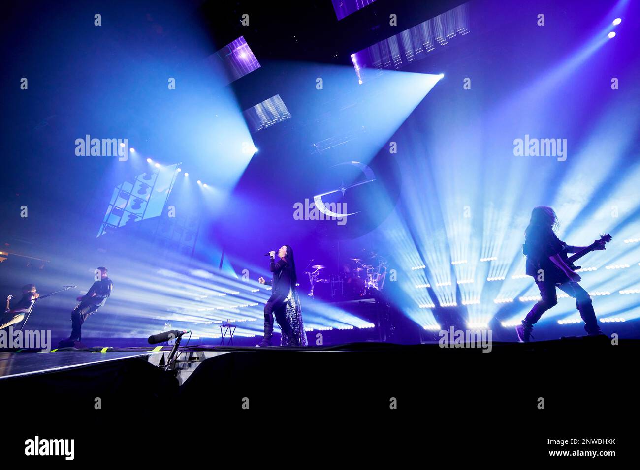 MINNEAPOLIS, MN 26 FÉVRIER : la performance d'Evanescence se produit au centre Target de Minneapolis, sur 26 février 2023 in. Crédit : Tony Nelson/MediaPunch Banque D'Images
