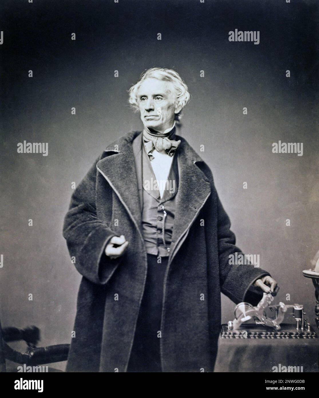 Samuel Morse, Samuel Finley Breese Morse (1791 – 1872) inventeur américain et co-développeur du code Morse Banque D'Images