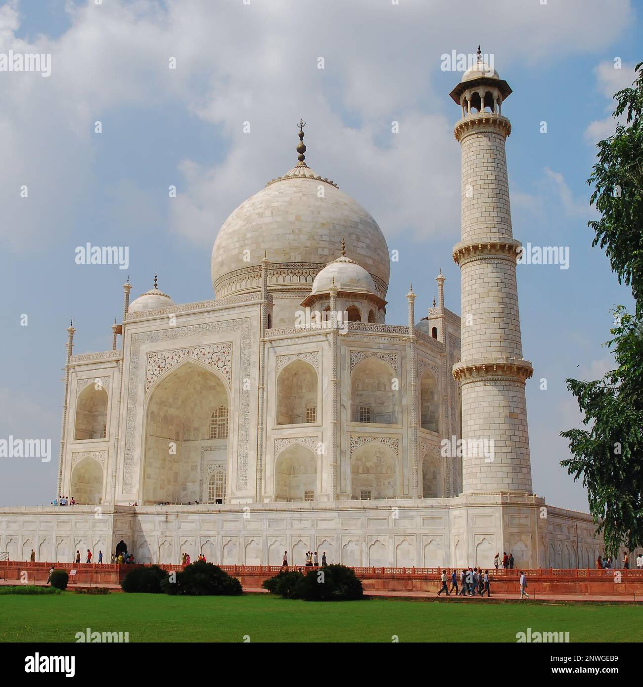 Taj Mahal à Agra, Inde Banque D'Images