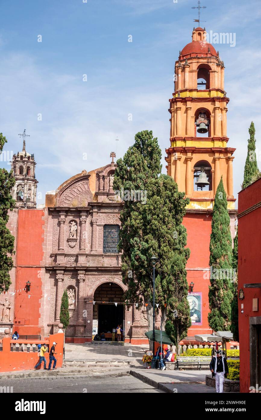 San Miguel de Allende Guanajuato Mexico,Historico Centre historique central Zona Centro,Oratorio de San Felipe Neri Oratoire,clocher de l'église,1712 18th Banque D'Images