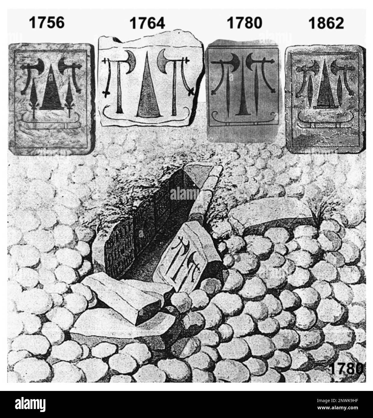 La tombe du roi Banque D'Images