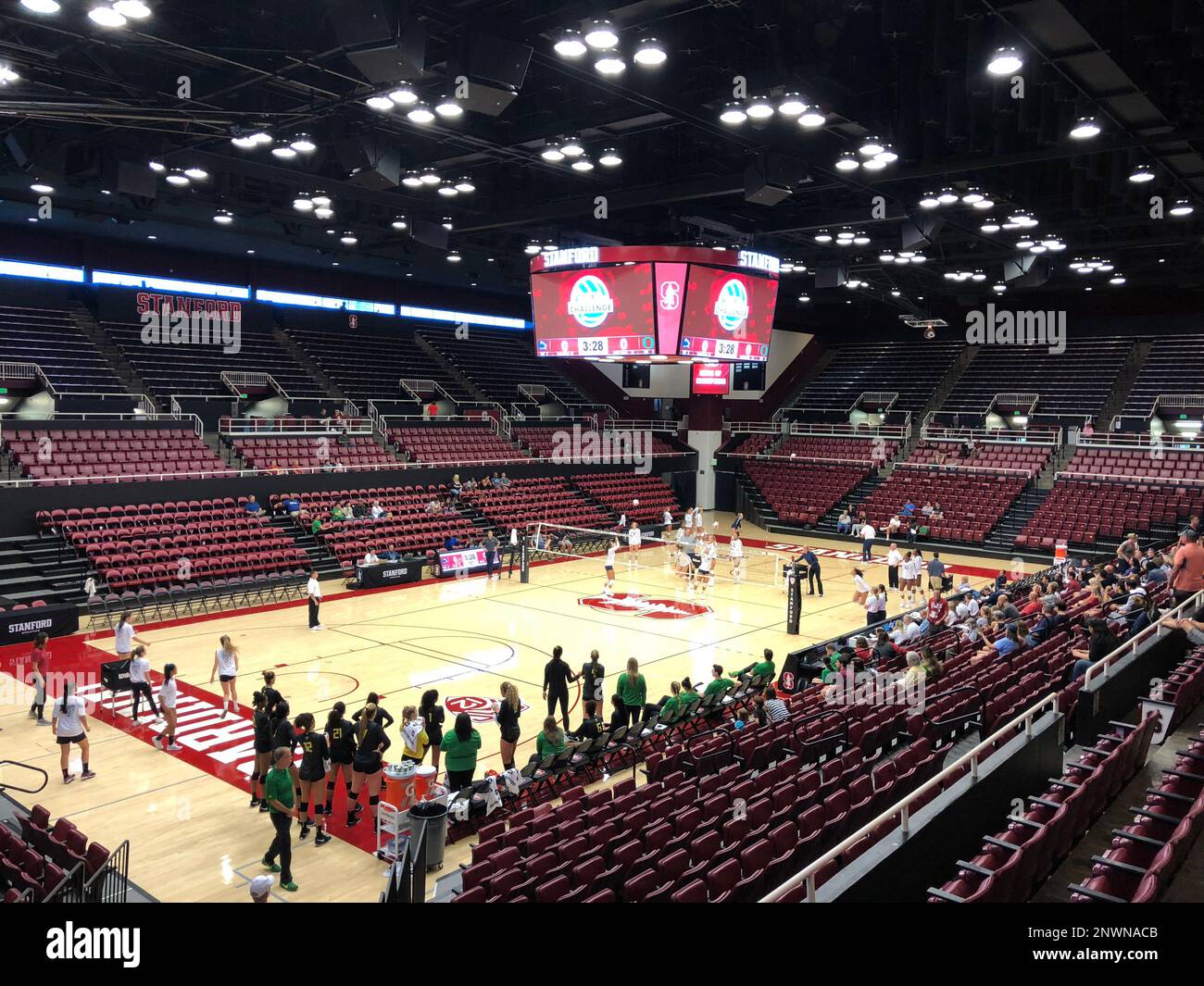 General overall view of Maples Pavilion at Stanford University in