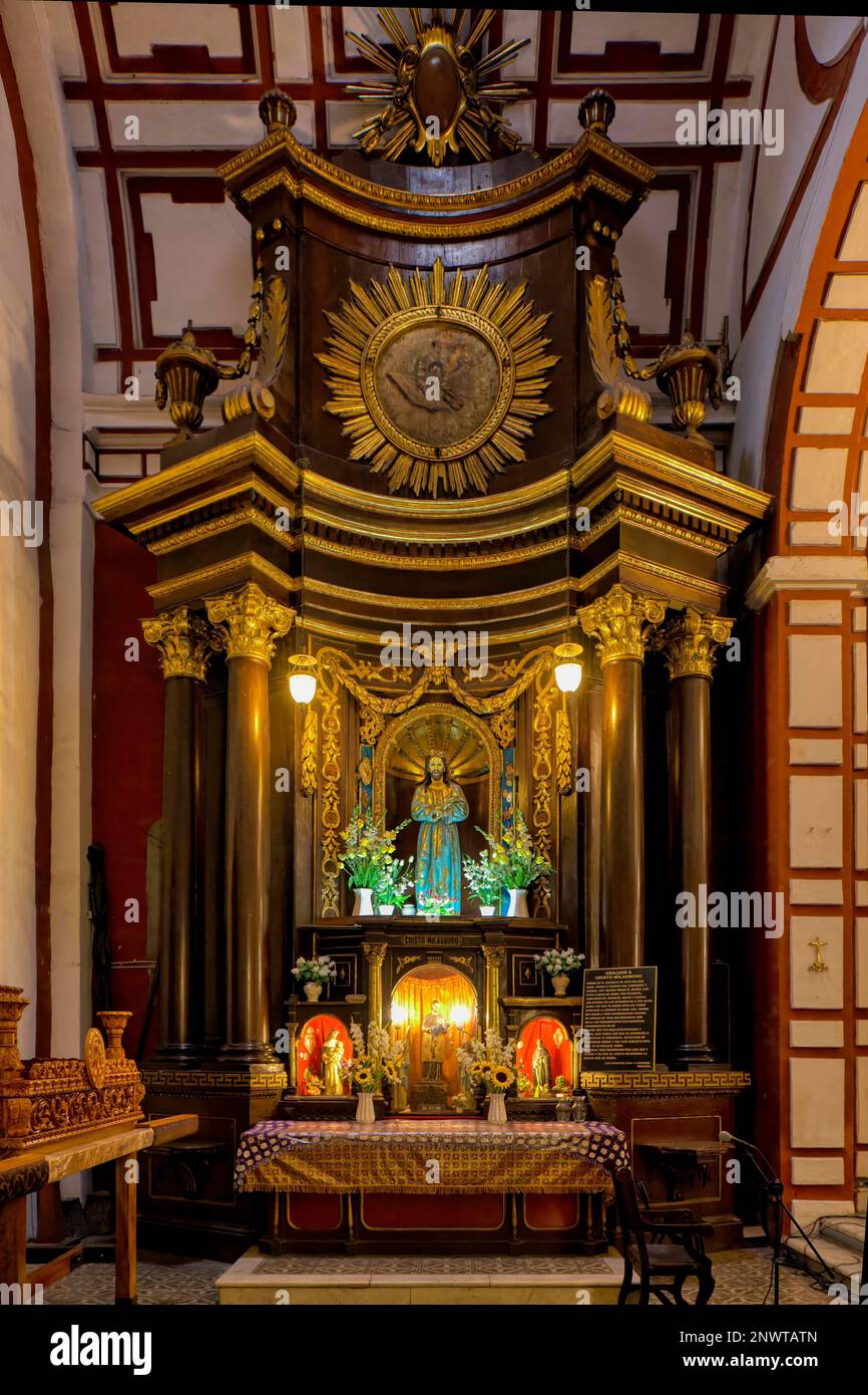 Basilique et couvent de San Francisco de Lima, Chapelle Miracle, Lima, Pérou Banque D'Images