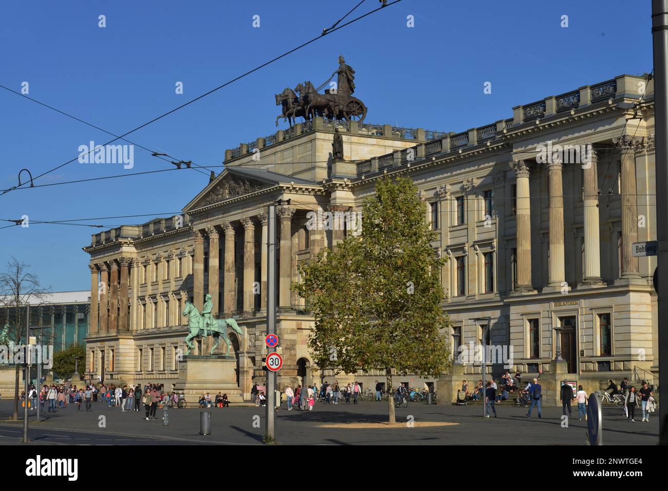 Residenzschloss, Schlossplatz, Brunswick, Basse-Saxe, Allemagne Banque D'Images