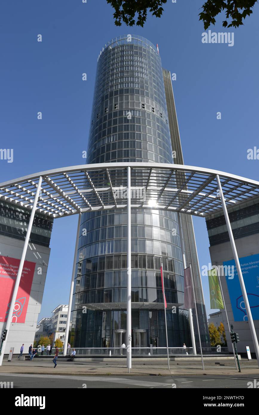 RWE Tower, Opernplatz, Essen, Rhénanie-du-Nord-Westphalie, Allemagne Banque D'Images