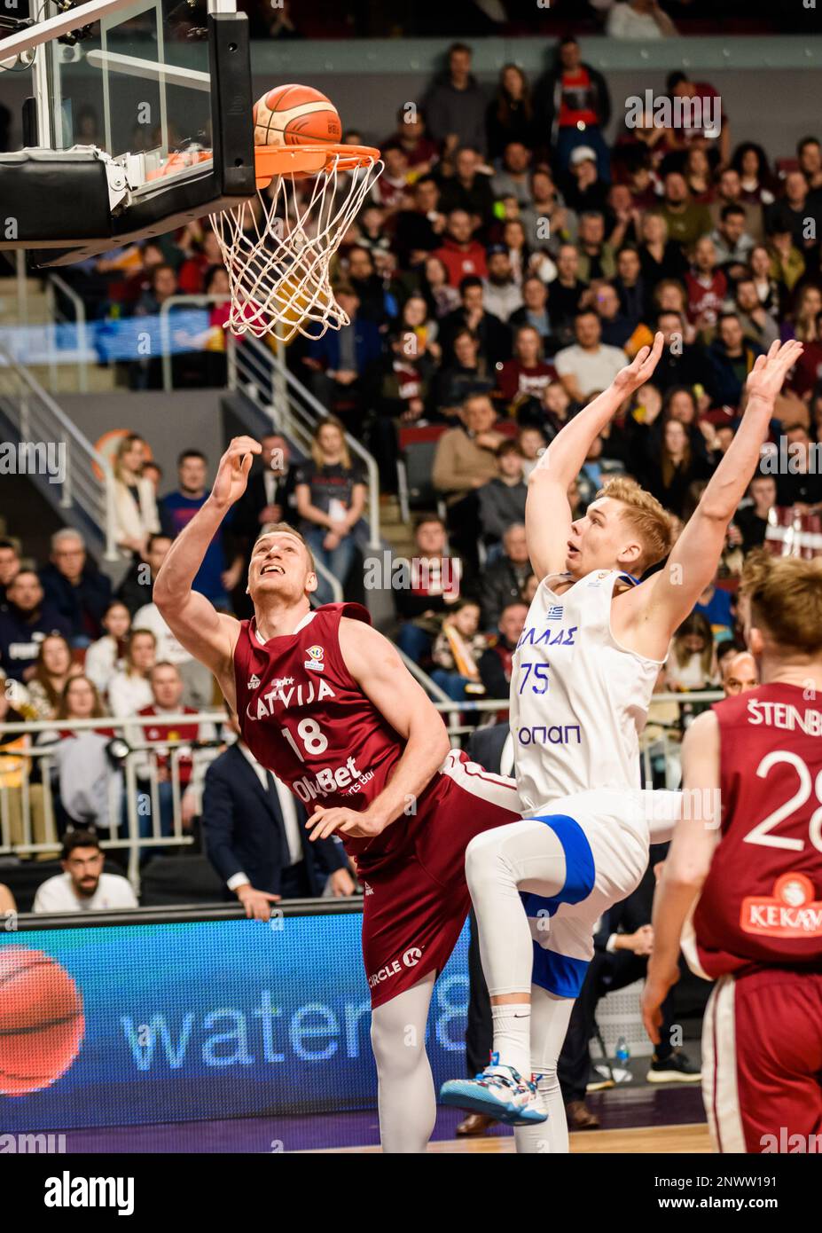 grece lettonie basket