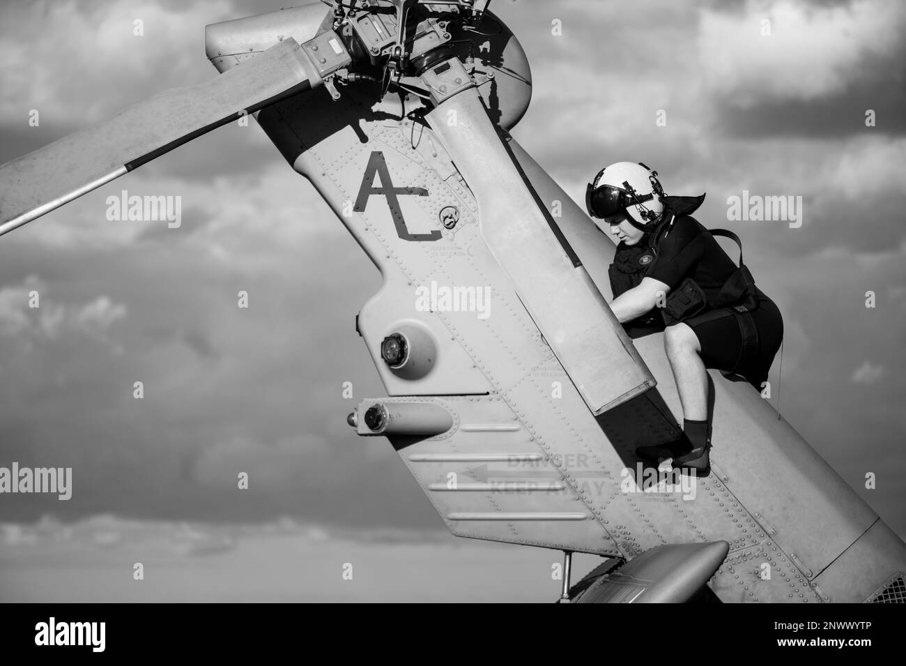 Escadron de combat en mer hsc 7 Banque d'images noir et blanc Alamy