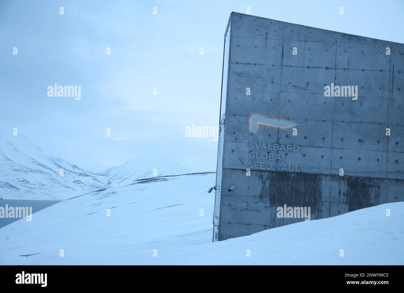 Longyearbyen, Norvège. 28th févr. 2023. La voûte mondiale de semences sur le Spitsbergen est considérée comme une sorte d'Arche de Noé arctique pour le monde végétal. La tâche centrale du dépôt, qui a ouvert ses portes en 2008, est de sauvegarder la diversité végétale sur Terre et donc l'approvisionnement alimentaire de l'humanité. L'installation permet également aux banques de gènes d'accéder à des doublons de leurs collections en cas de catastrophes naturelles ou de destruction due à des guerres et des conflits, par exemple. Credit: Steffen Trumpf/dpa/Alay Live News Banque D'Images
