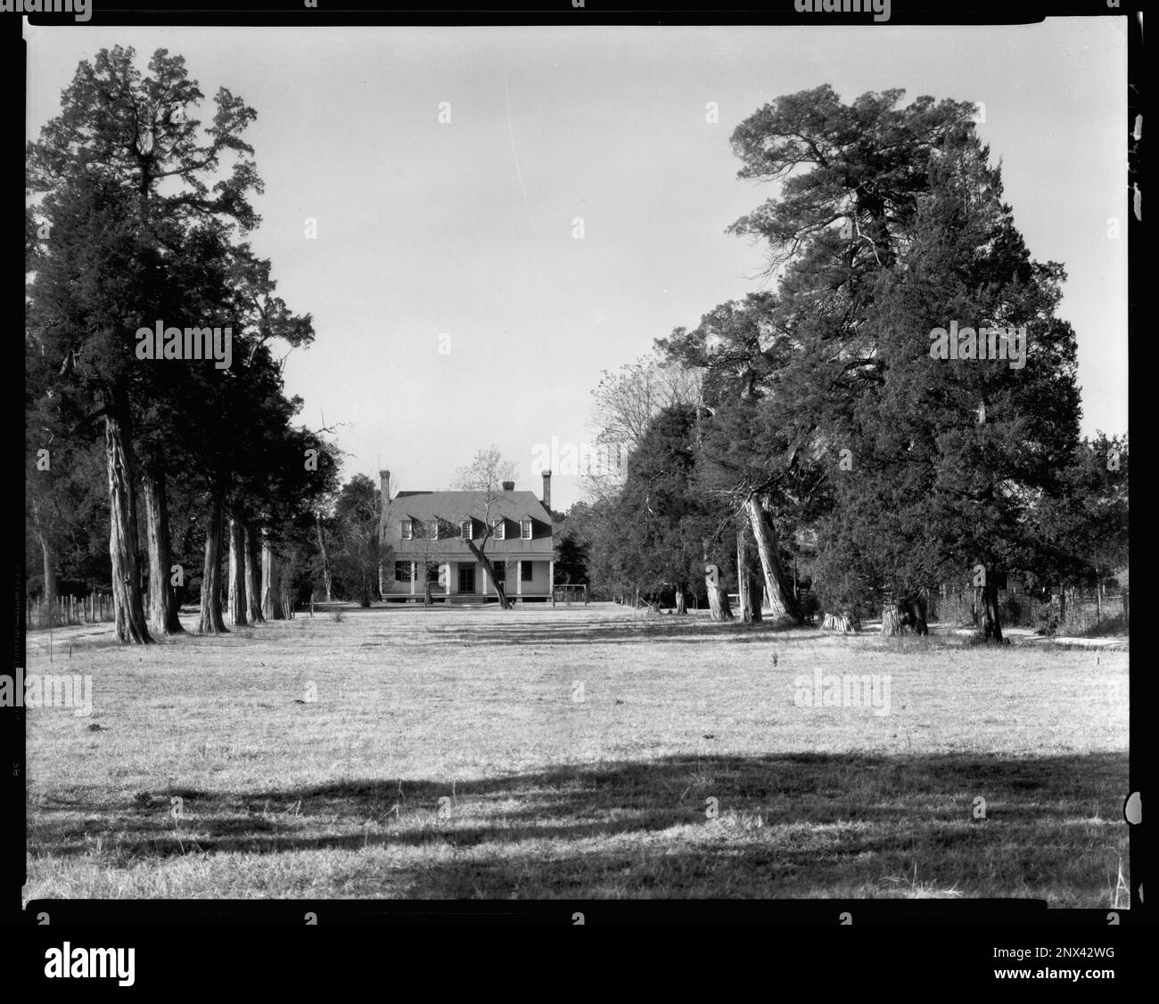 The Mansion, Bowling Green, Caroline County, Virginie. Carnegie Etude de l'architecture du Sud. États-Unis Virginia Caroline County Bowling Green, Estates. Banque D'Images