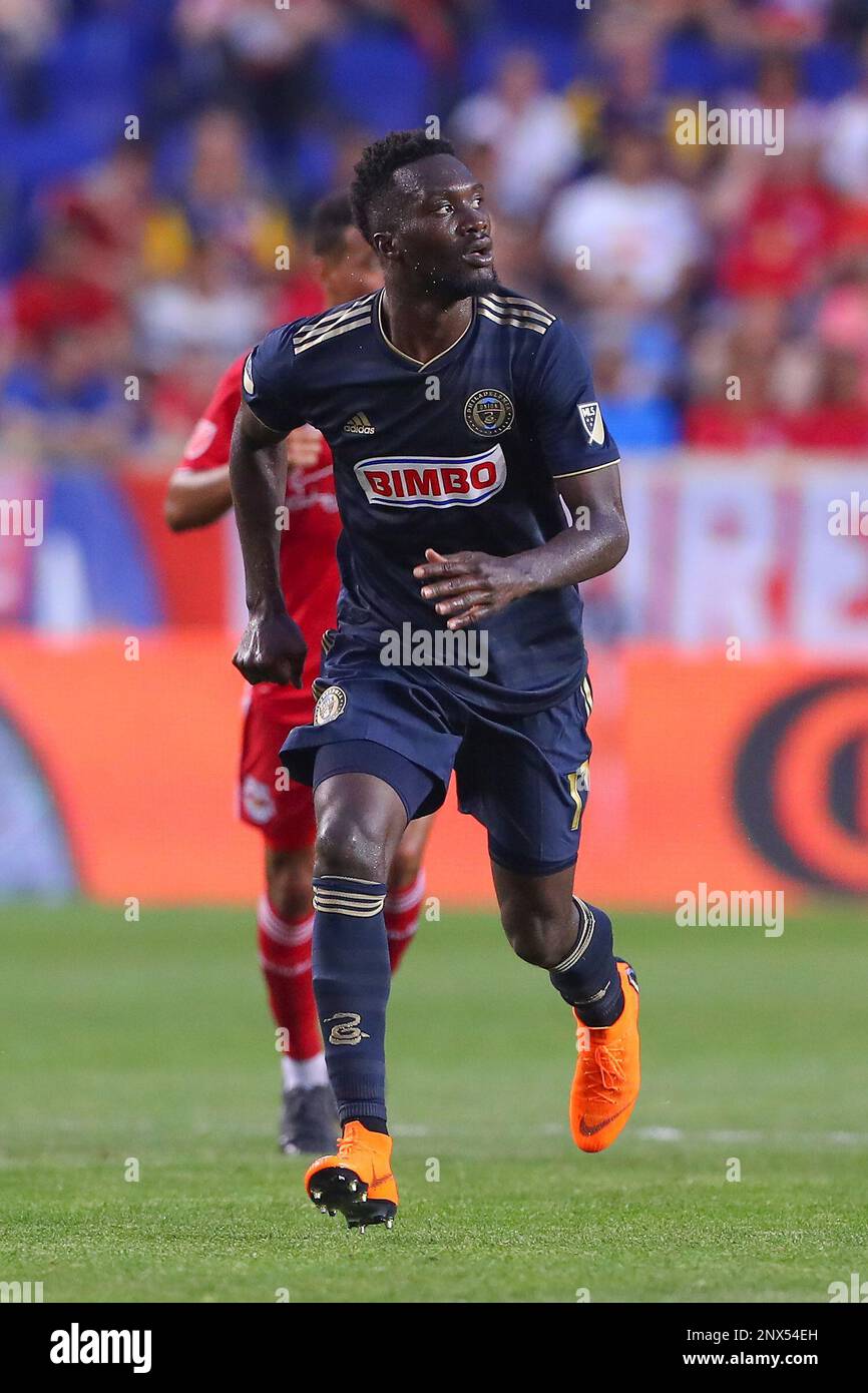 HARRISON, NJ - MAY 26: Philadelphia Union goalkeeper John McCarthy (1) during the second half of the Game between the New York Red Bulls and the Philadelphia Union on May 26, 2018, at Red Bull Arena in Harrison, NJ. (Photo by Rich Graessle/Icon Sportswire) (Icon Sportswire via AP Images) Banque D'Images