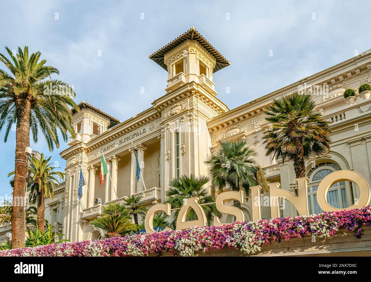 Casino municipal de San Remo en Ligurie, Italie Banque D'Images