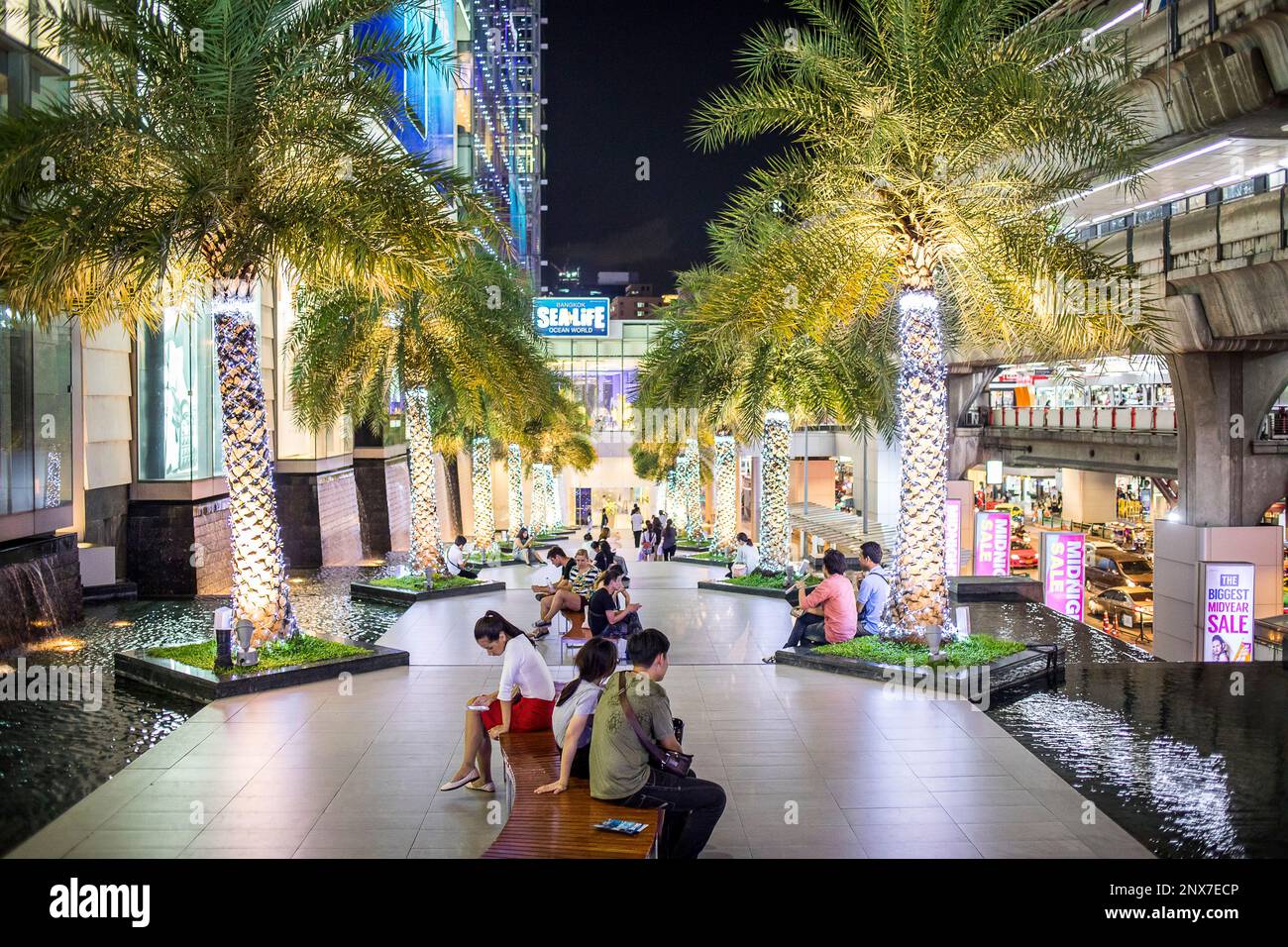 Centre commercial Siam Paragon, Bangkok, Thaïlande Banque D'Images