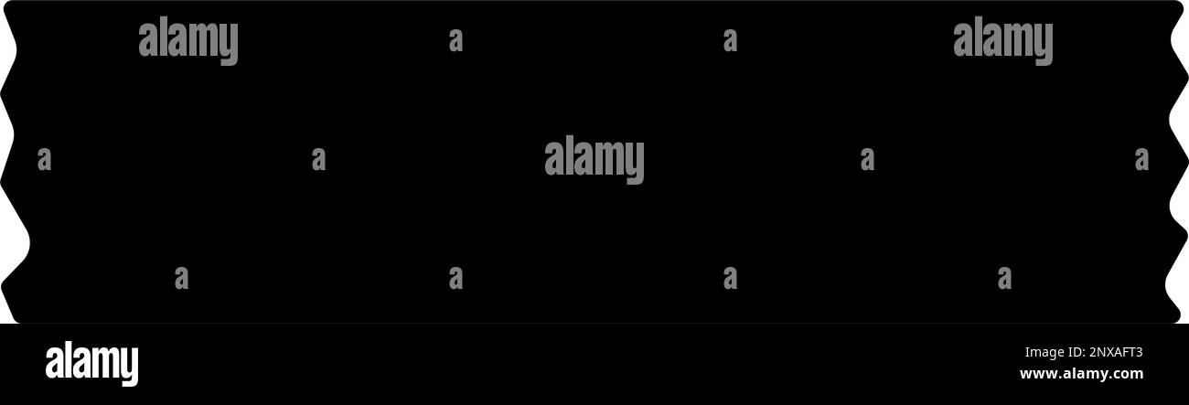 Icône de vecteur de masquage adhésif de bande de lavage noire. Illustration de Vecteur