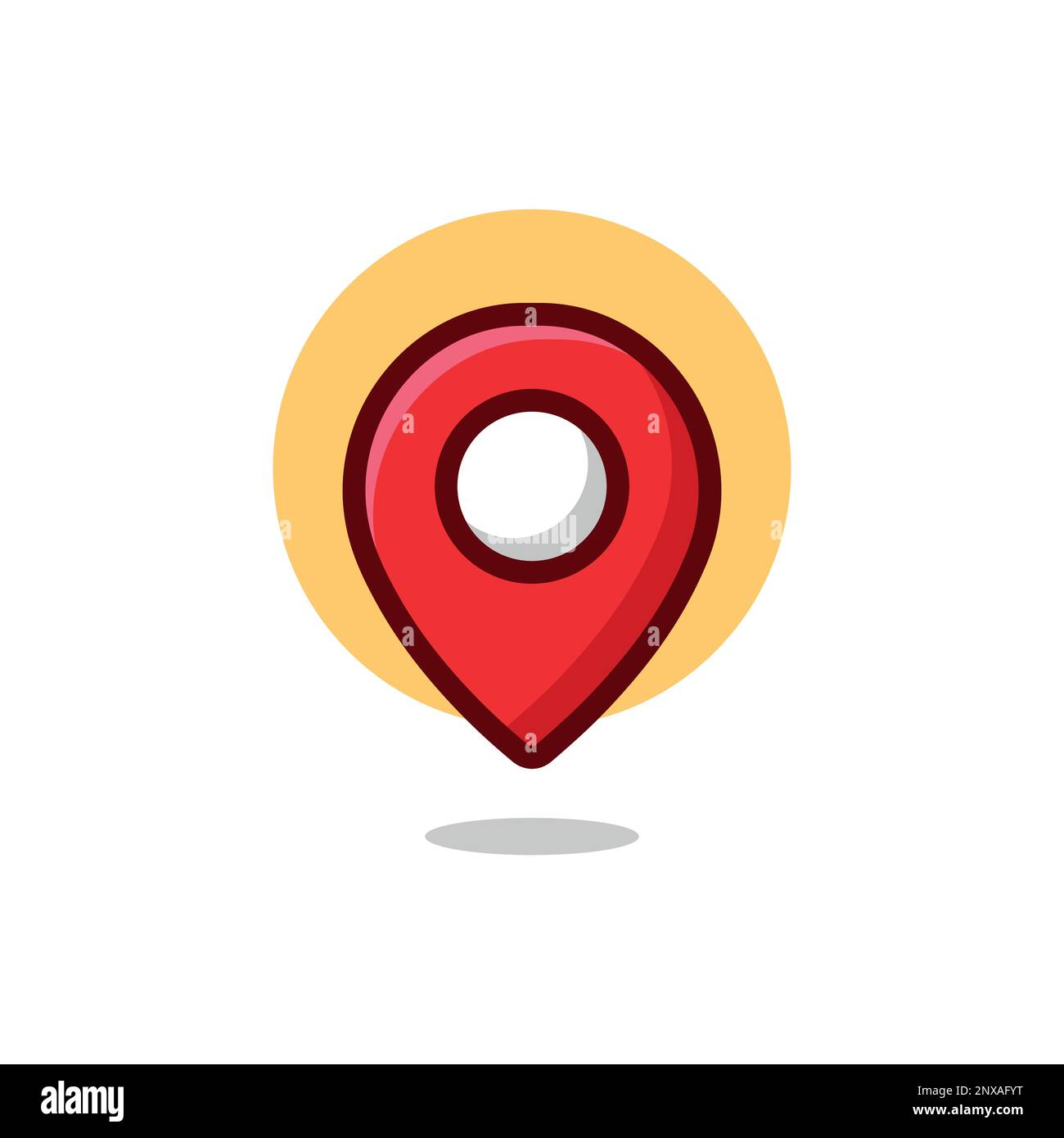 Icone localisation Banque d'images vectorielles - Alamy