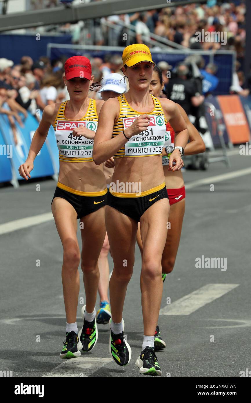 Au Marathon du Championnat européen d'athlétisme 2022 Banque D'Images
