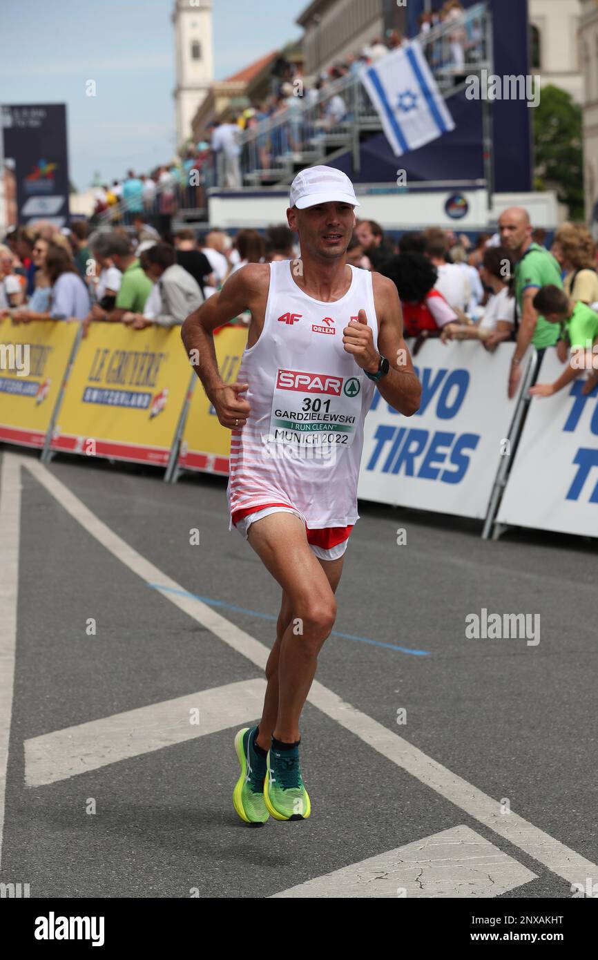 Au Marathon du Championnat européen d'athlétisme 2022 Banque D'Images