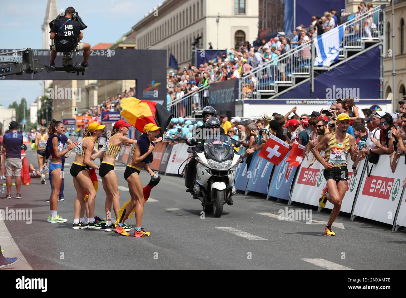 Au Marathon du Championnat européen d'athlétisme 2022 Banque D'Images