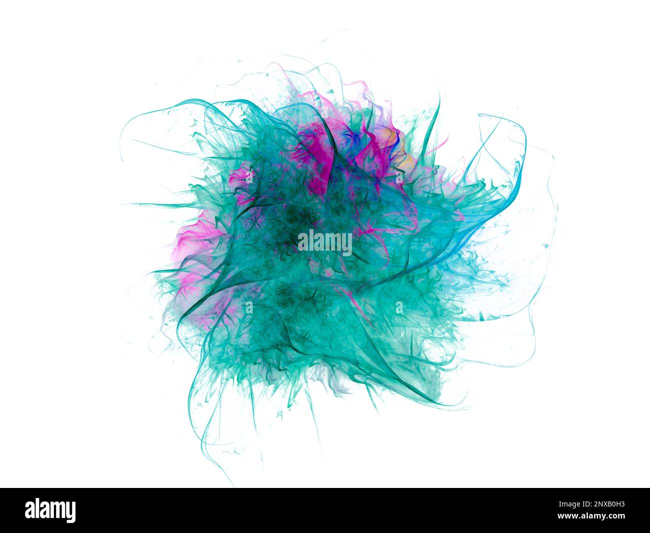 Illustration de fond abstraite, moderne hipster futuriste Fractal Flame graphique, coloré Surreal poster, banne Banque D'Images