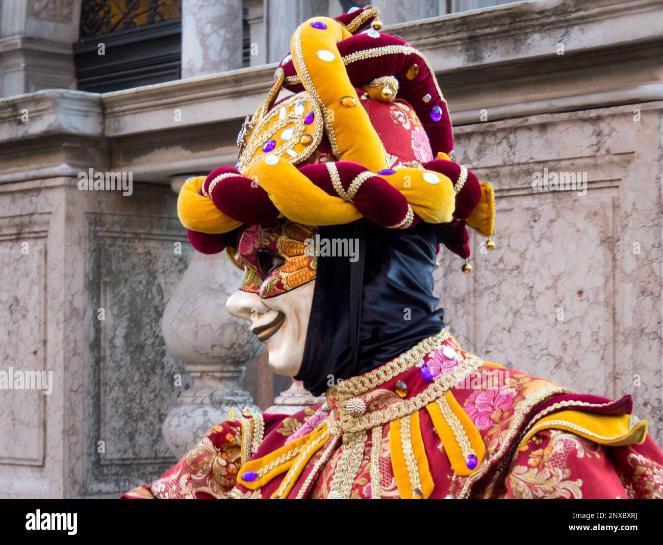 Carnaval de Venecia. Es un carnaval diferente al resto del mundo, la gente se disfraza y sale a la calle a caminar y tomarse fotos. Italie Banque D'Images