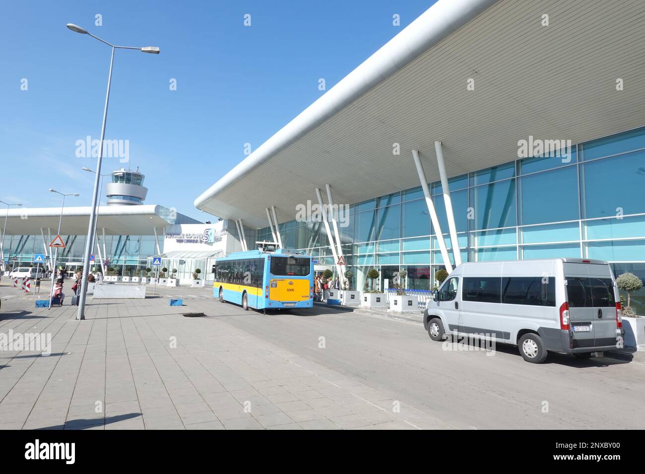 L'aéroport international de Sofia l'aéroport international principal de Bulgarie Banque D'Images