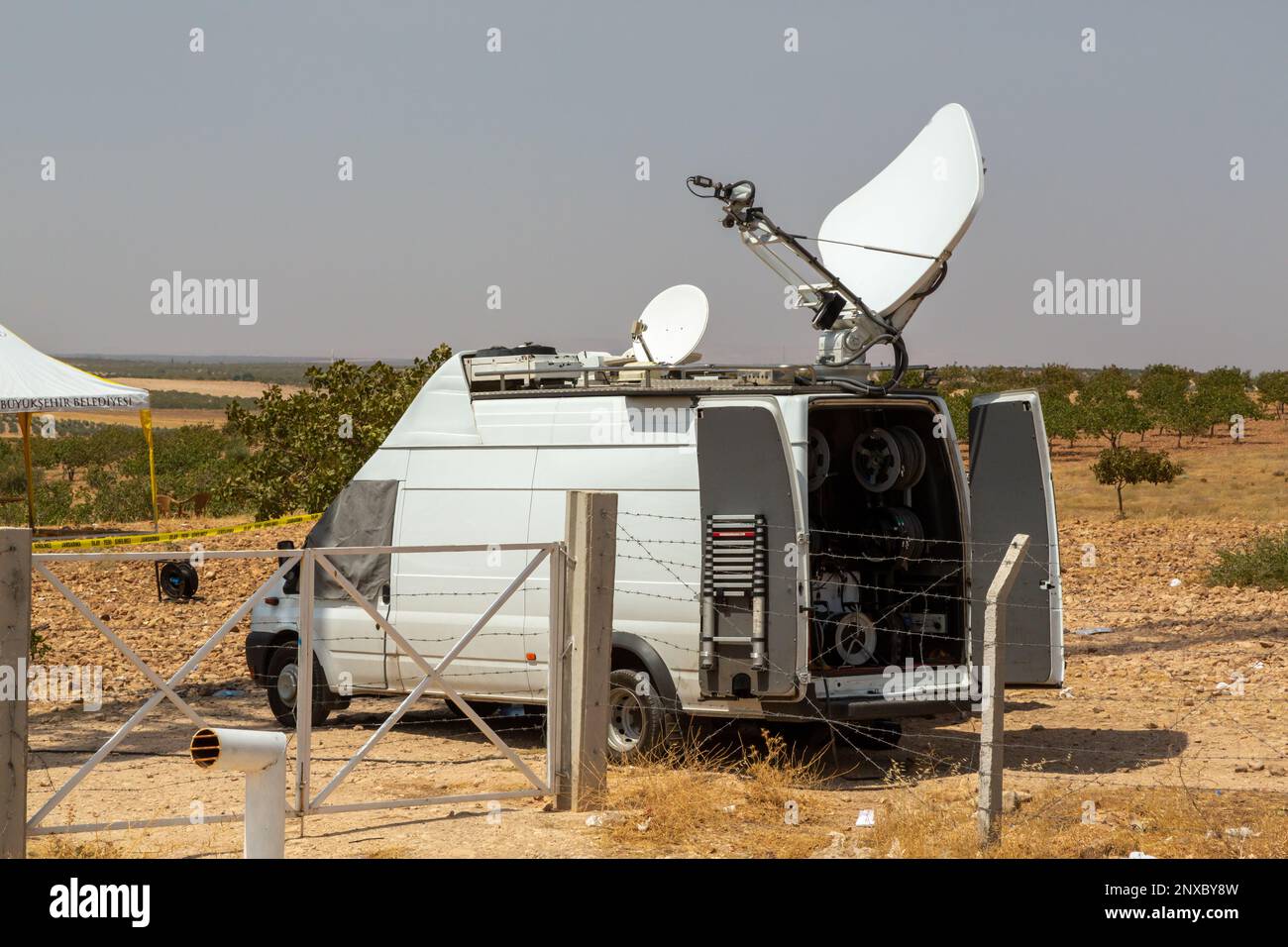 Antennes de diffusion par satellite Banque de photographies et d’images