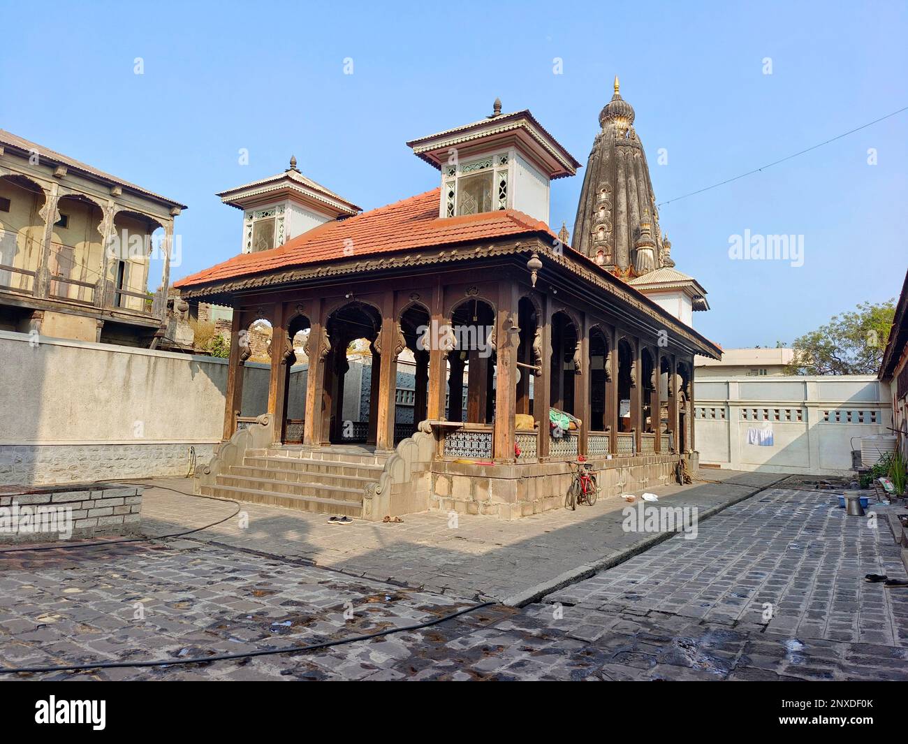 30 février 2023, temple Shiv de Nageshwar à Phaltan, Satara, Inde. Banque D'Images