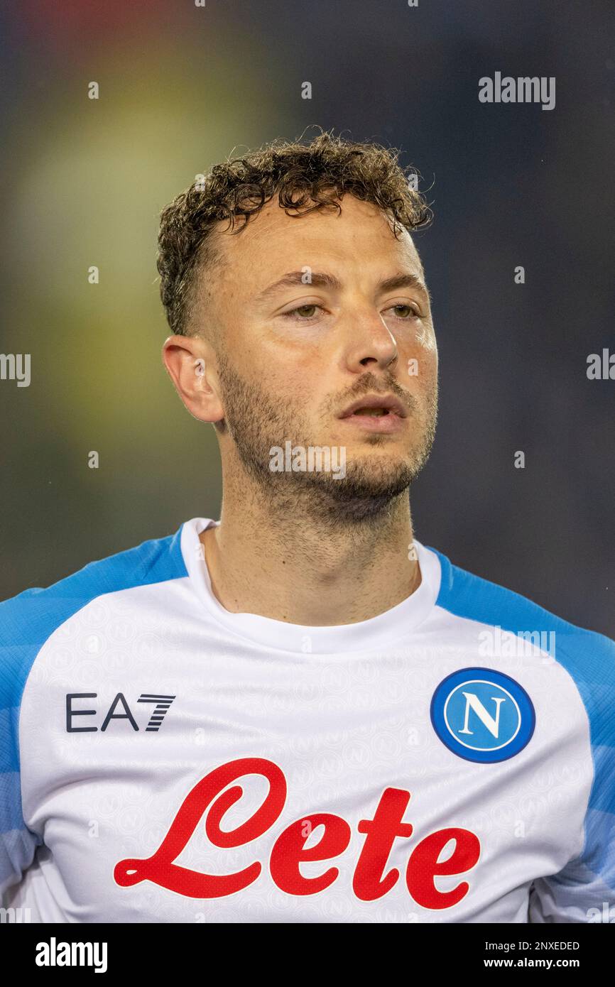 Amir Rrahmani (Naples) Lors du match italien 'erie A' entre Empoli 0-2 Napoli au stade Carlo Castellani sur 25 février 2023 à Empoli, Italie. (Photo de Maurizio Borsari/AFLO) Banque D'Images