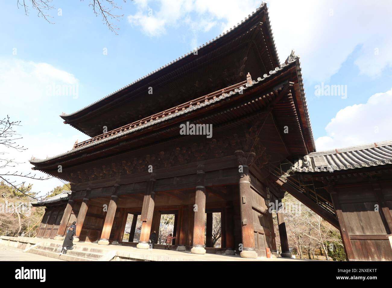 La porte du temple de Nanzenji à Kyoto, Japon Banque D'Images