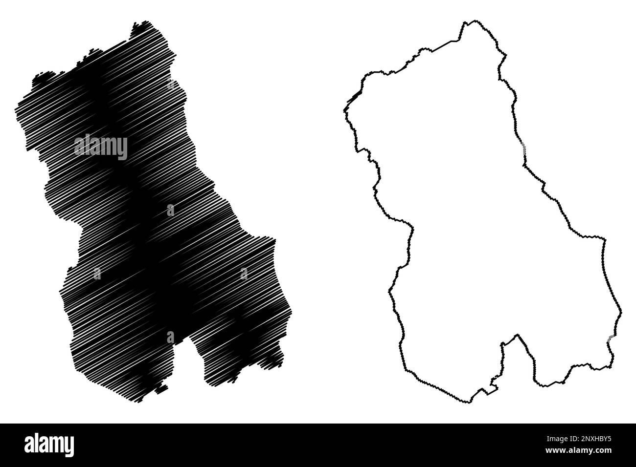 Blackburn avec Darwen Borough et autorité unitaire (Royaume-Uni de Grande-Bretagne et d'Irlande du Nord, comté cérémonial Lancashire ou Lancs, Illustration de Vecteur