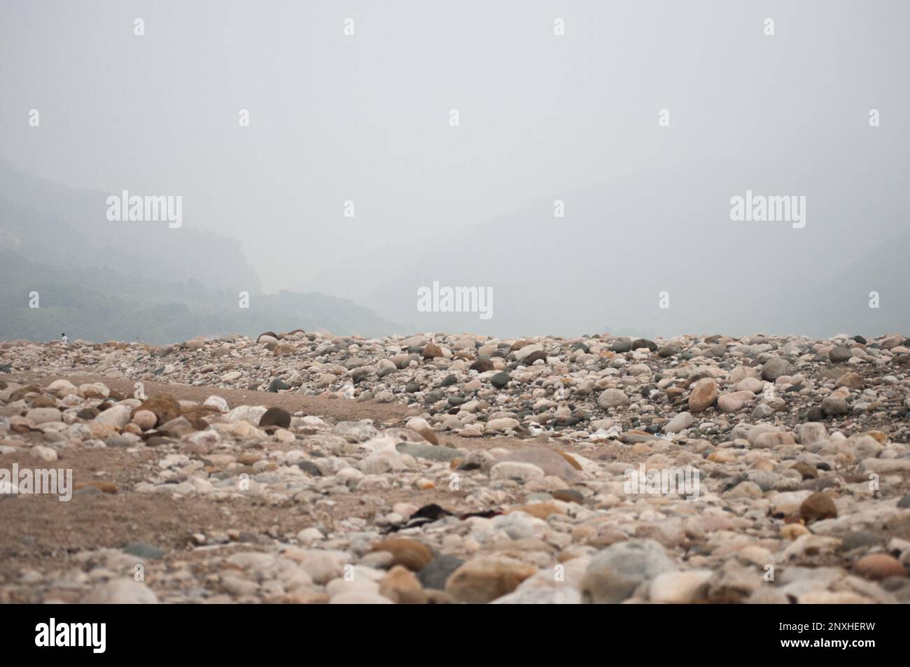 Une photo de beauté naturelle d'un lieu touristique bien connu appelé « sada Pathor » au Bangladesh. Banque D'Images