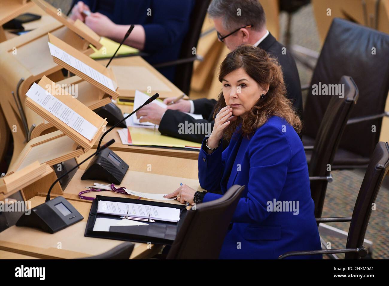 Edinburgh, Écosse, Royaume-Uni, 01 mars 2023. Lord Advocate Dorothy bain au Parlement écossais. credit sst/alamy nouvelles en direct Banque D'Images