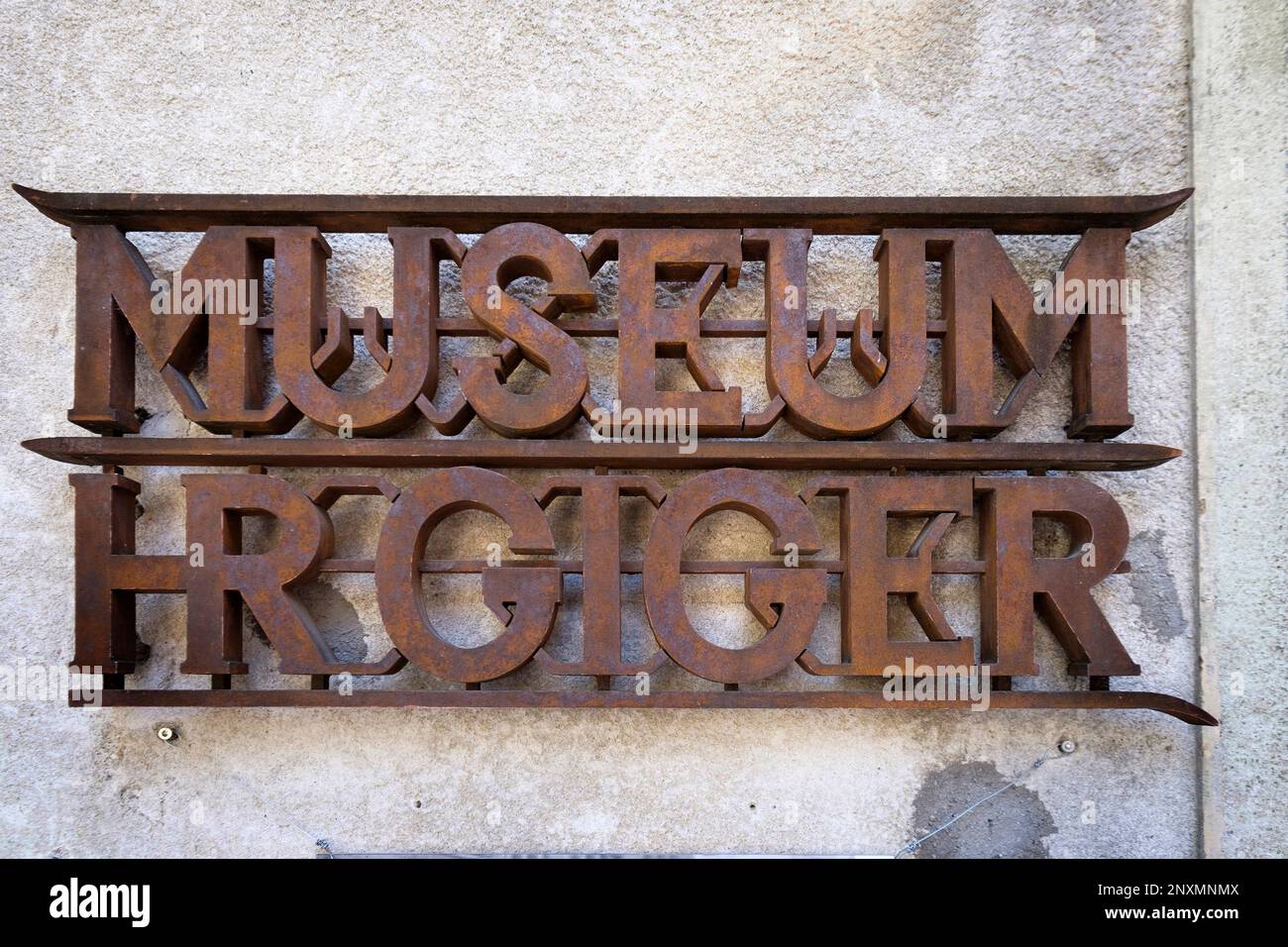 La Suisse, le canton de Fribourg, Gruyères, cité médiévale, Musée HR Giger Banque D'Images