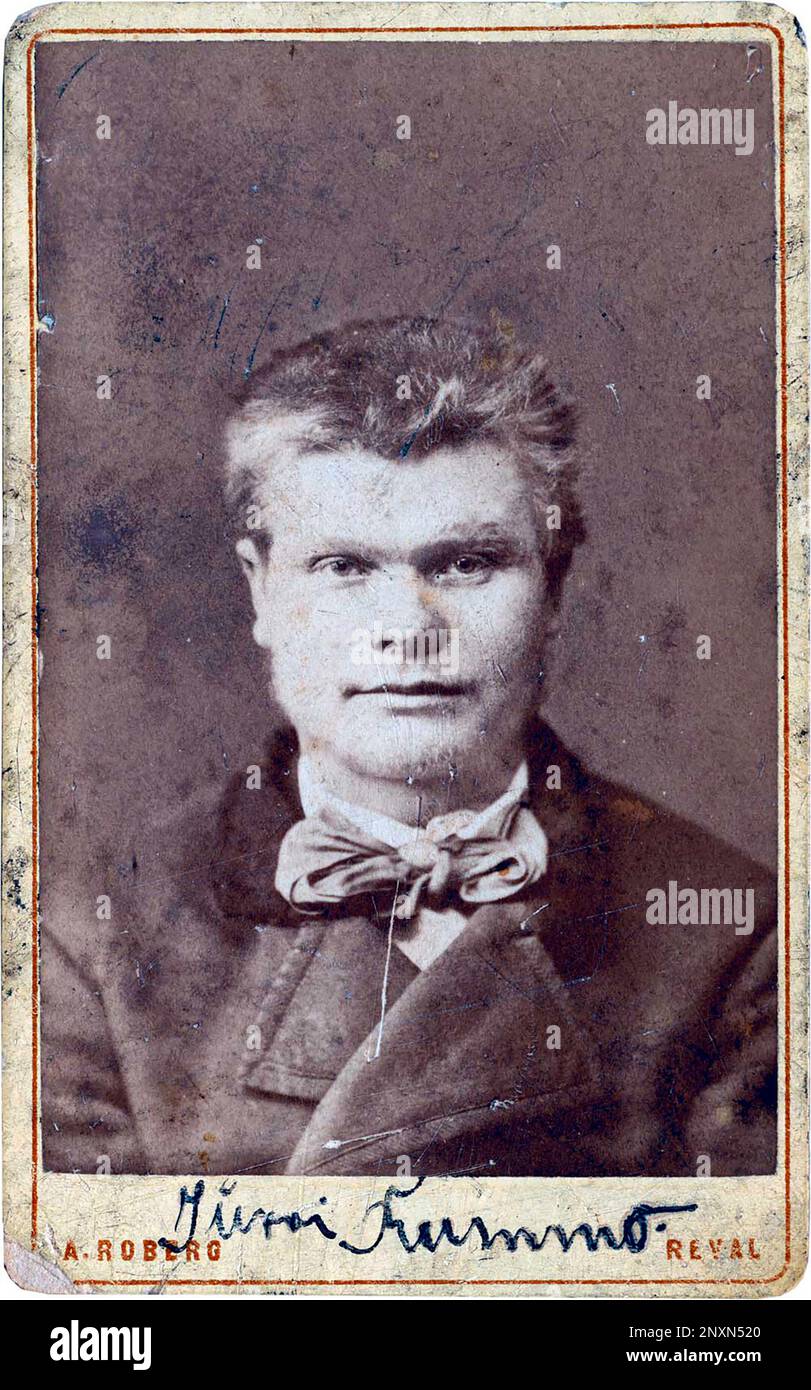 Né en 1856, Rummu Jeori était un hors-la-loi estonien et un héros populaire qui a volé des riches pour donner aux pauvres. Photo de 1880. Banque D'Images