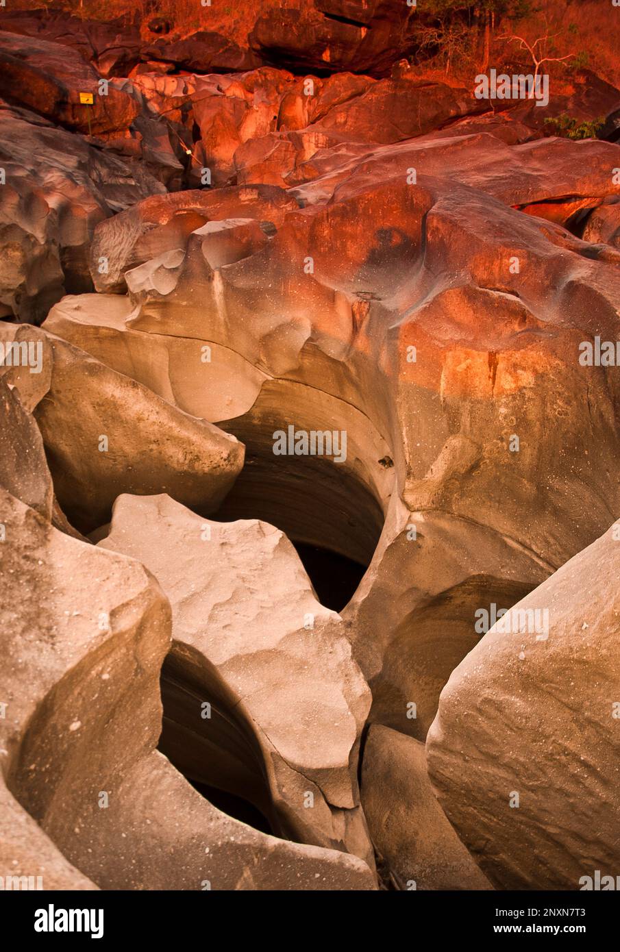 Vallée de la lune - vale da lua, chapada dos veadeiros Brésil Banque D'Images