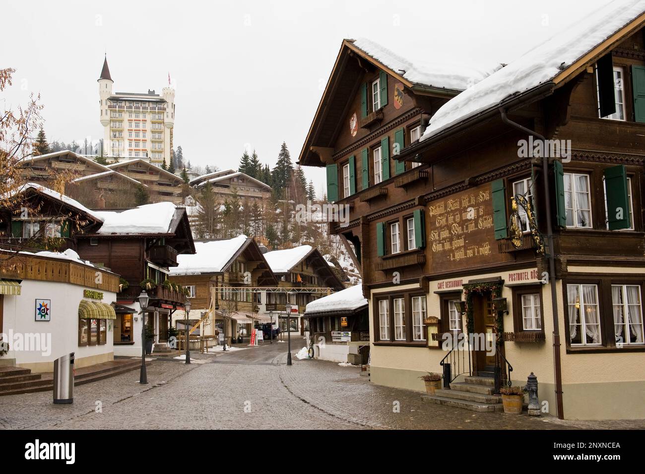 Grand Hotel Palace, Gstaad, Suisse Banque D'Images