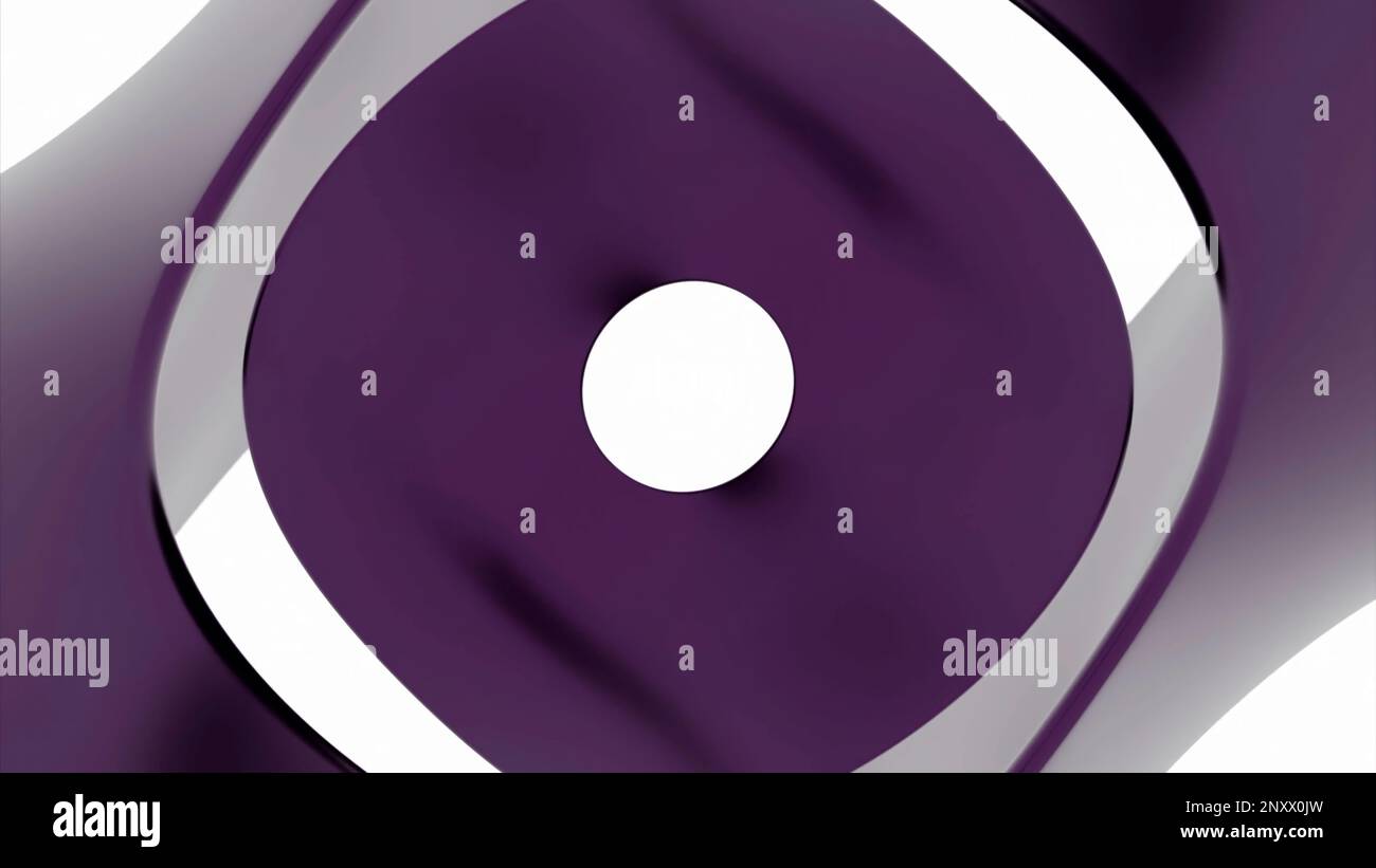 Propagation des ovales avec l'effet hypnotique tout au long de l'écran. Conception. Formes circulaires lumineuses qui s'élargissent et se rétrécissent Banque D'Images