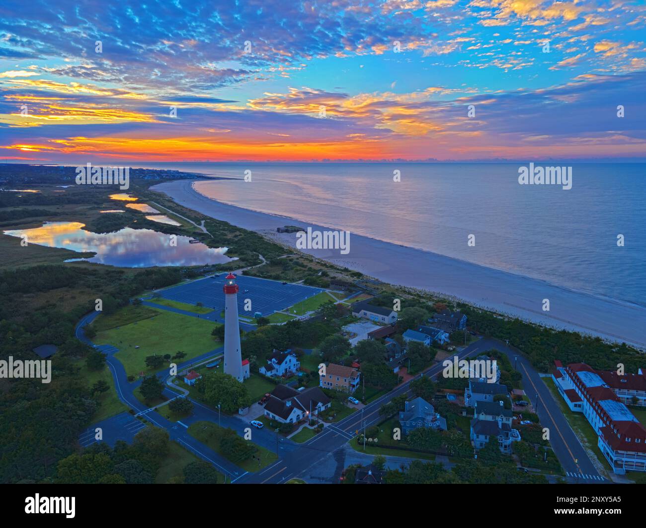 Cape May Lighthouse Cape May NJ États-Unis Banque D'Images