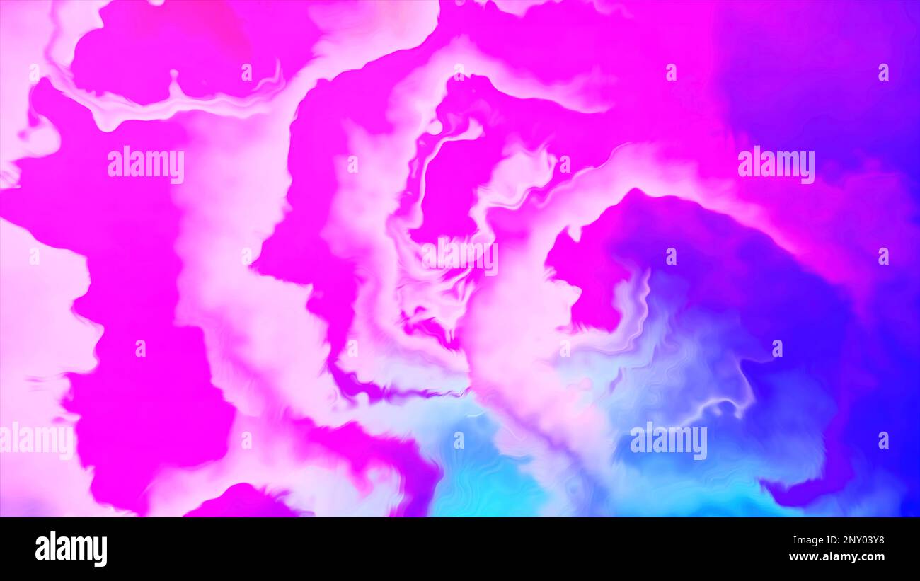 Taches vibrantes colorées. Mouvement. Animation avec taches de plasma et bords vibrants. Les taches colorées lumineuses se déplacent dans le style du plasma. Banque D'Images