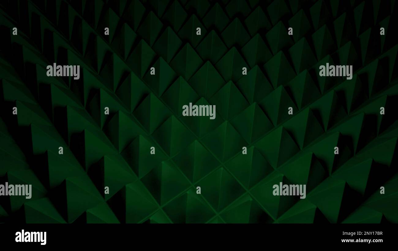 Arrière-plan des triangles pyramidaux sur la surface. Conception. Surface avec 3D pyramides comme des échelles ou des aiguilles. Arrière-plan avec pyramides triangulaires et t Banque D'Images