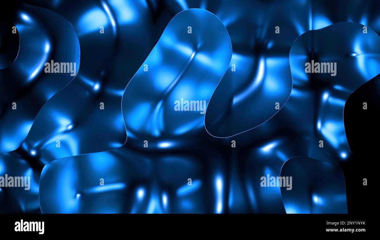 Arrière-plan bleu et violet. Conception. Les taches brillantes se répandent lentement dans différentes directions dans l'animation. 4K images de haute qualité Banque D'Images