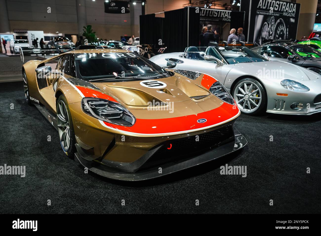 Ford GT40 est une voiture de course d'endurance haute performance commandée par la Ford Motor Company Banque D'Images