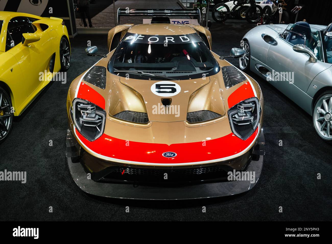 Ford GT40 est une voiture de course d'endurance haute performance commandée par la Ford Motor Company Banque D'Images