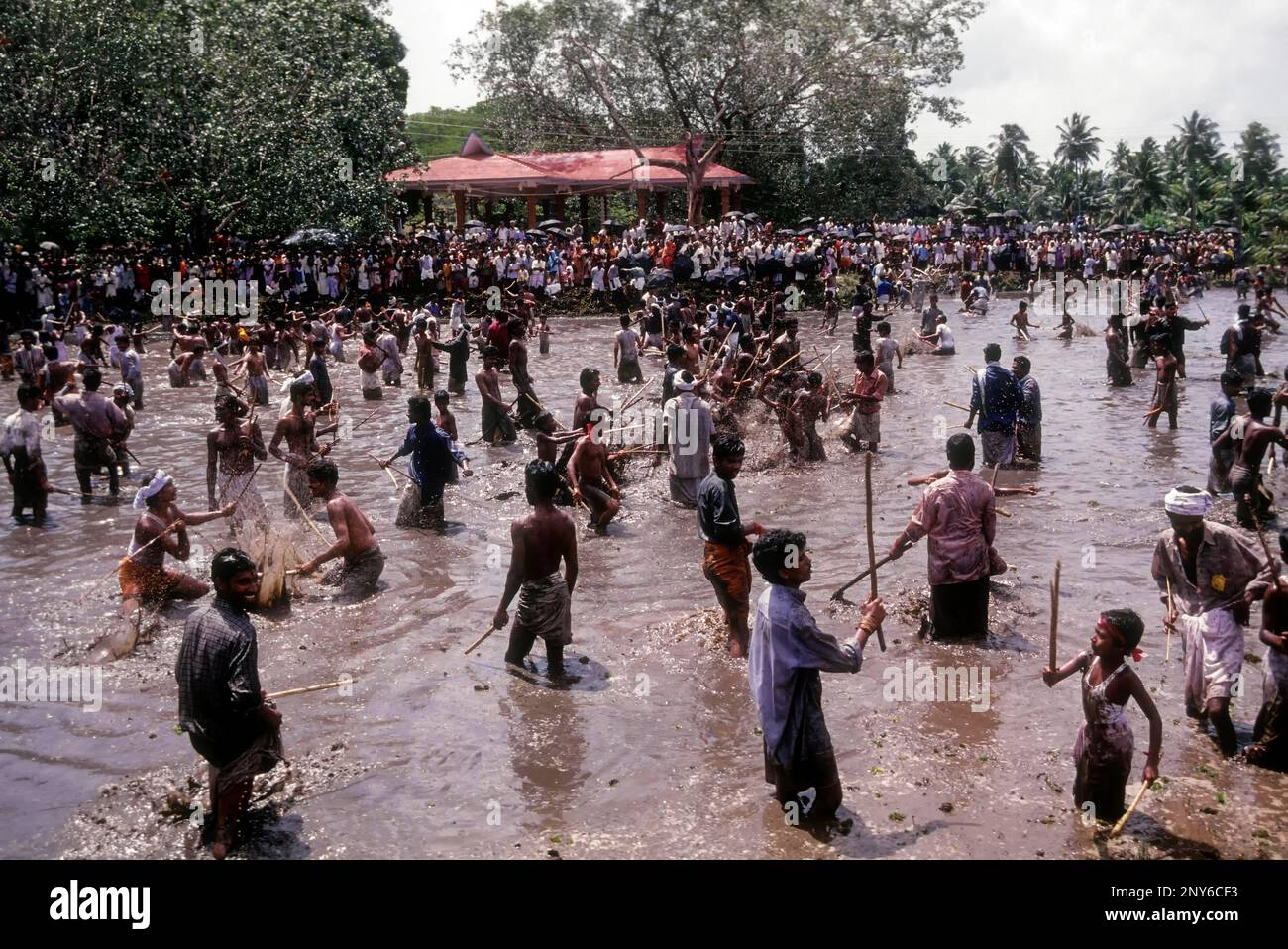 Festival Oachira Kali à Oachira près de Kolam; Quilon, Kerala, Inde Banque D'Images