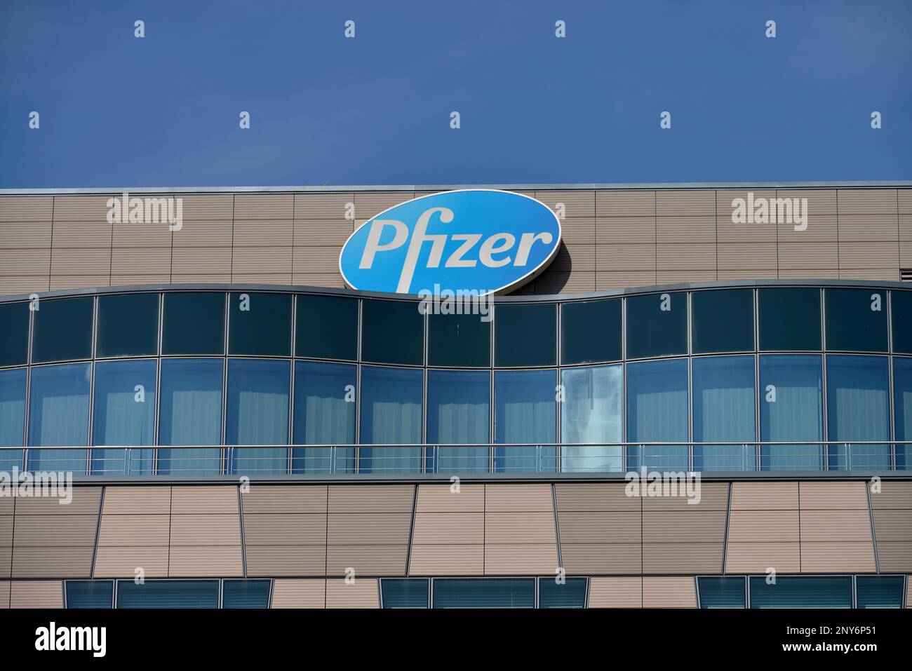 Pfizer, Potsdamer Platz, Tiergarten, Mitte, Berlin, Allemagne Banque D'Images