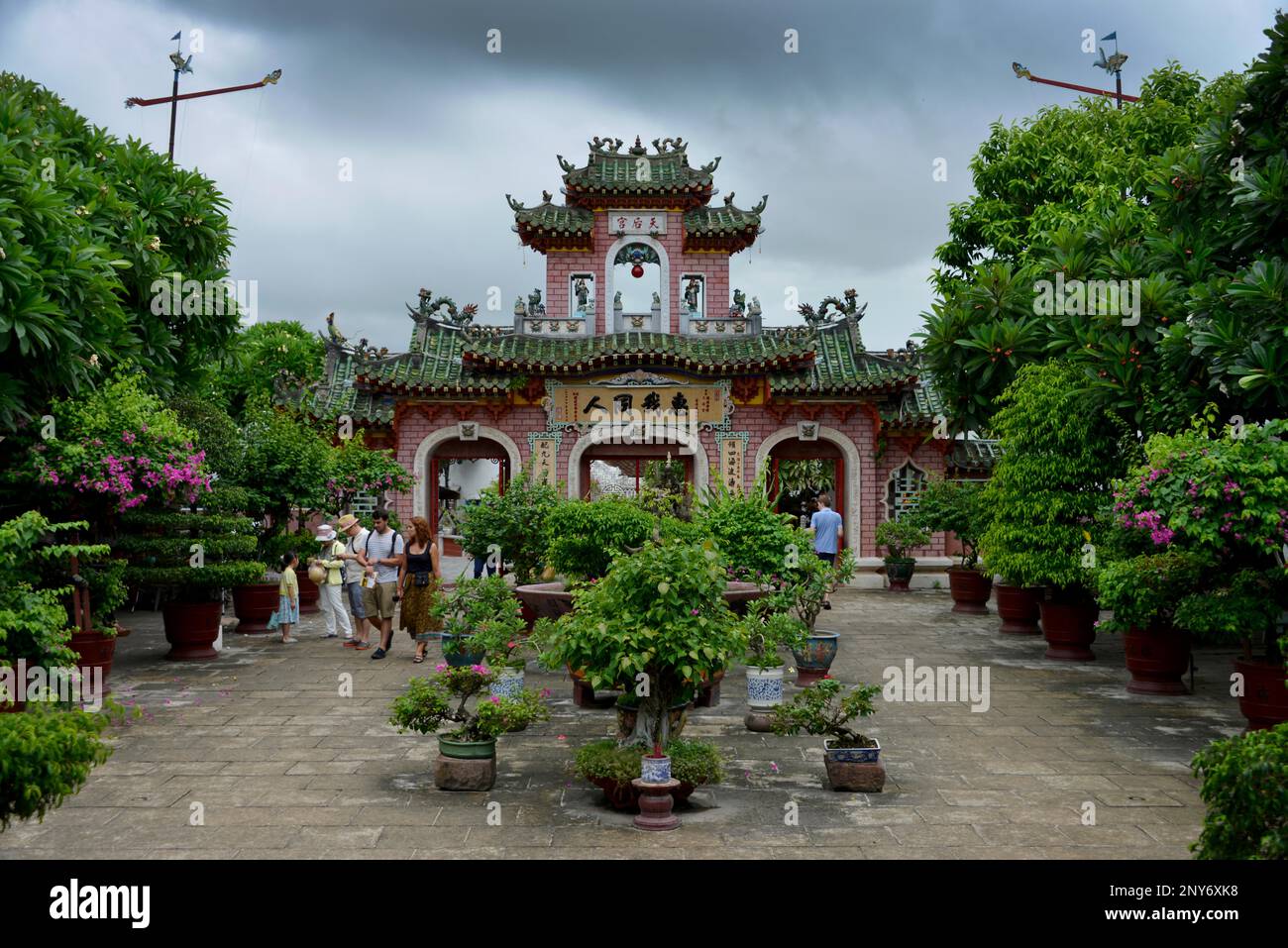 Salle d'assemblée de la Congrégation chinoise de Fujian, PPhuc Kien Pagoda, Tran Phu, Hoi an, Vietnam Banque D'Images